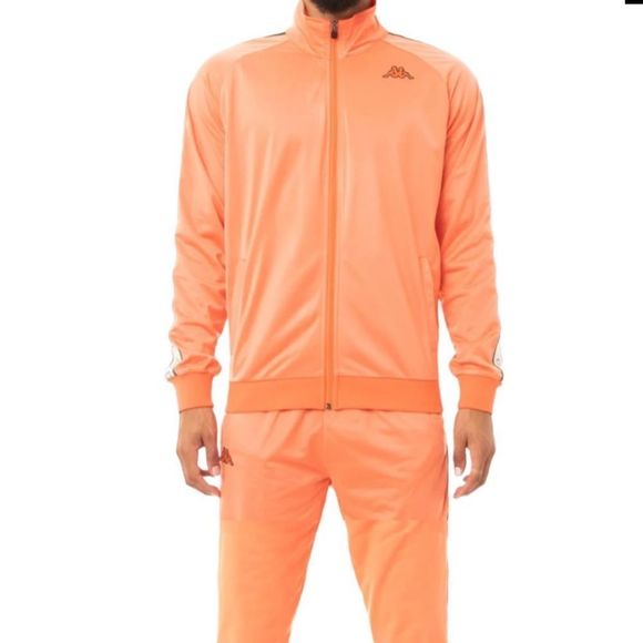 KAPPA TRACKSHIRT- LOGO TAPE ARTEM - ORANGE CAMELIA - Picture 1 of 8
